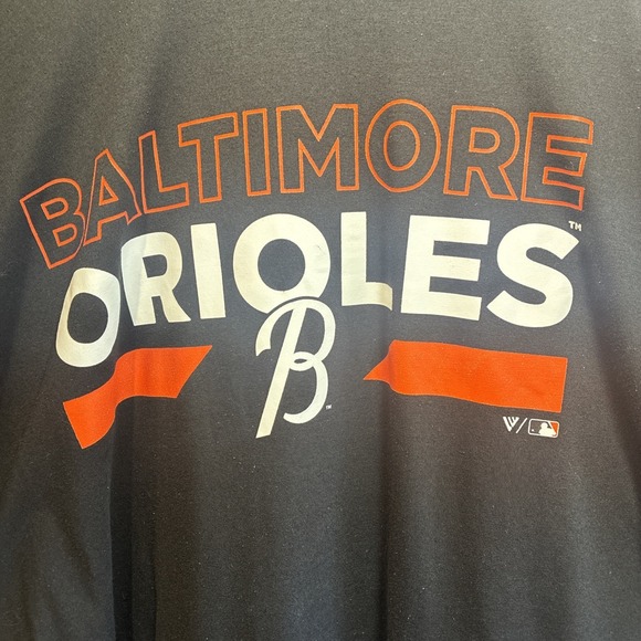 Baltimore Orioles  Short Sleeved Hoodie Size 2XL Levelwear - Picture 2 of 9